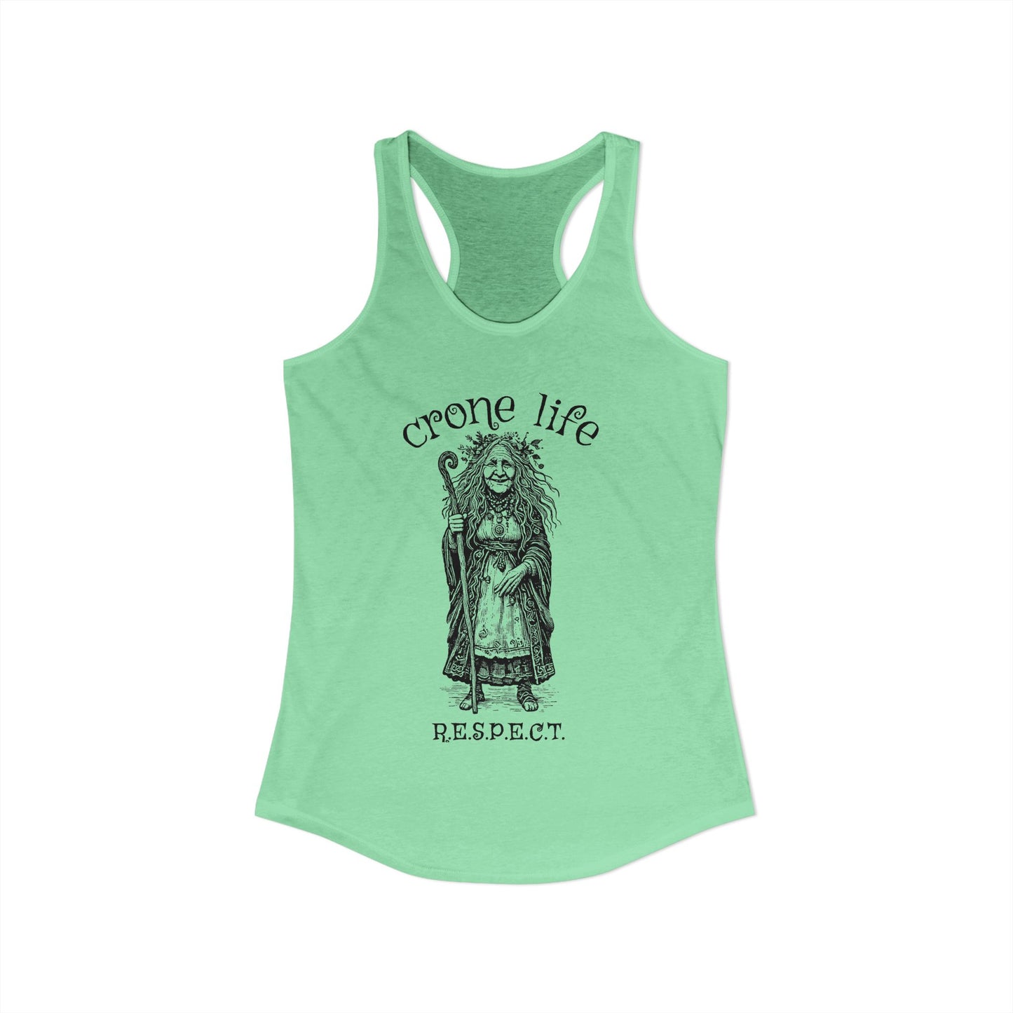 Women's "Crone Life" Racerback Tank