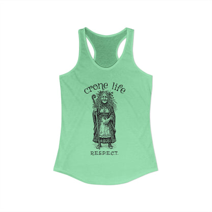 Women's "Crone Life" Racerback Tank