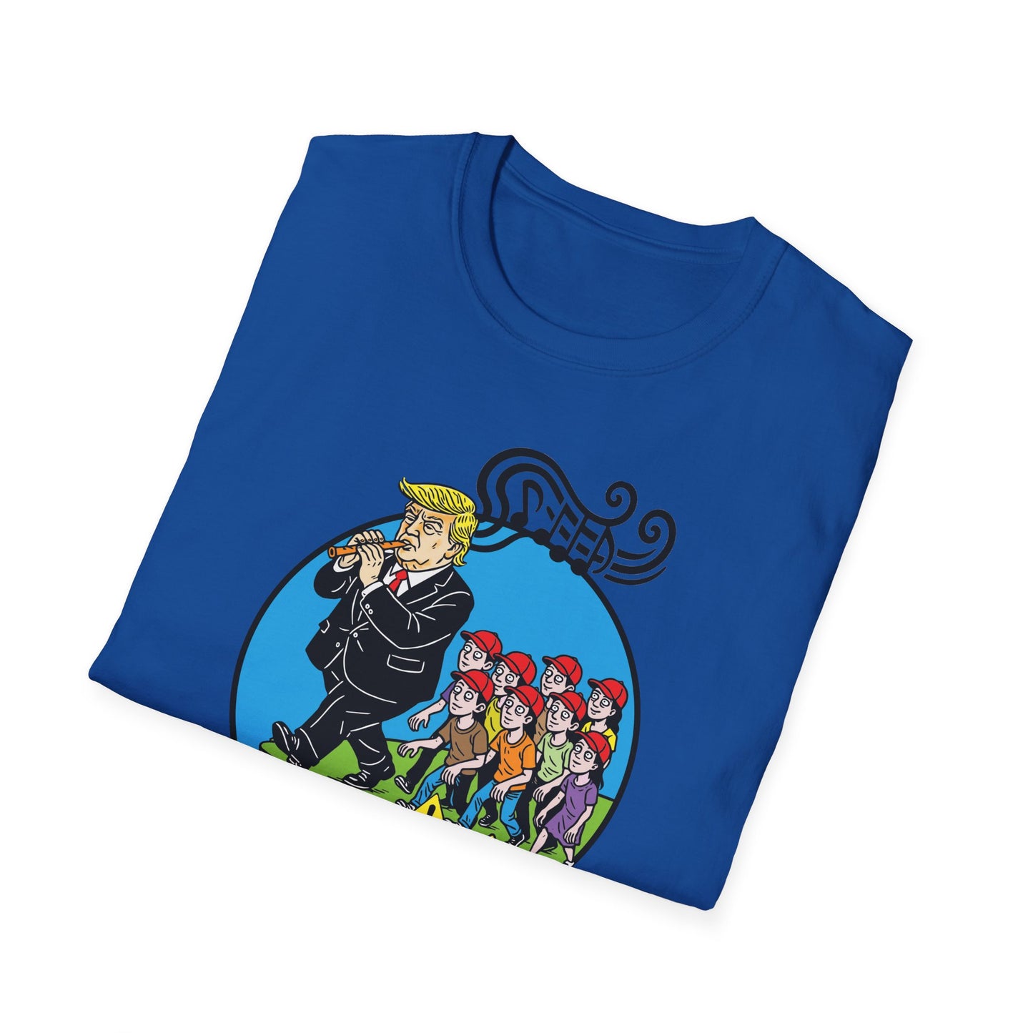"Pied Piper Political Satire" Unisex Softstyle T-shirt
