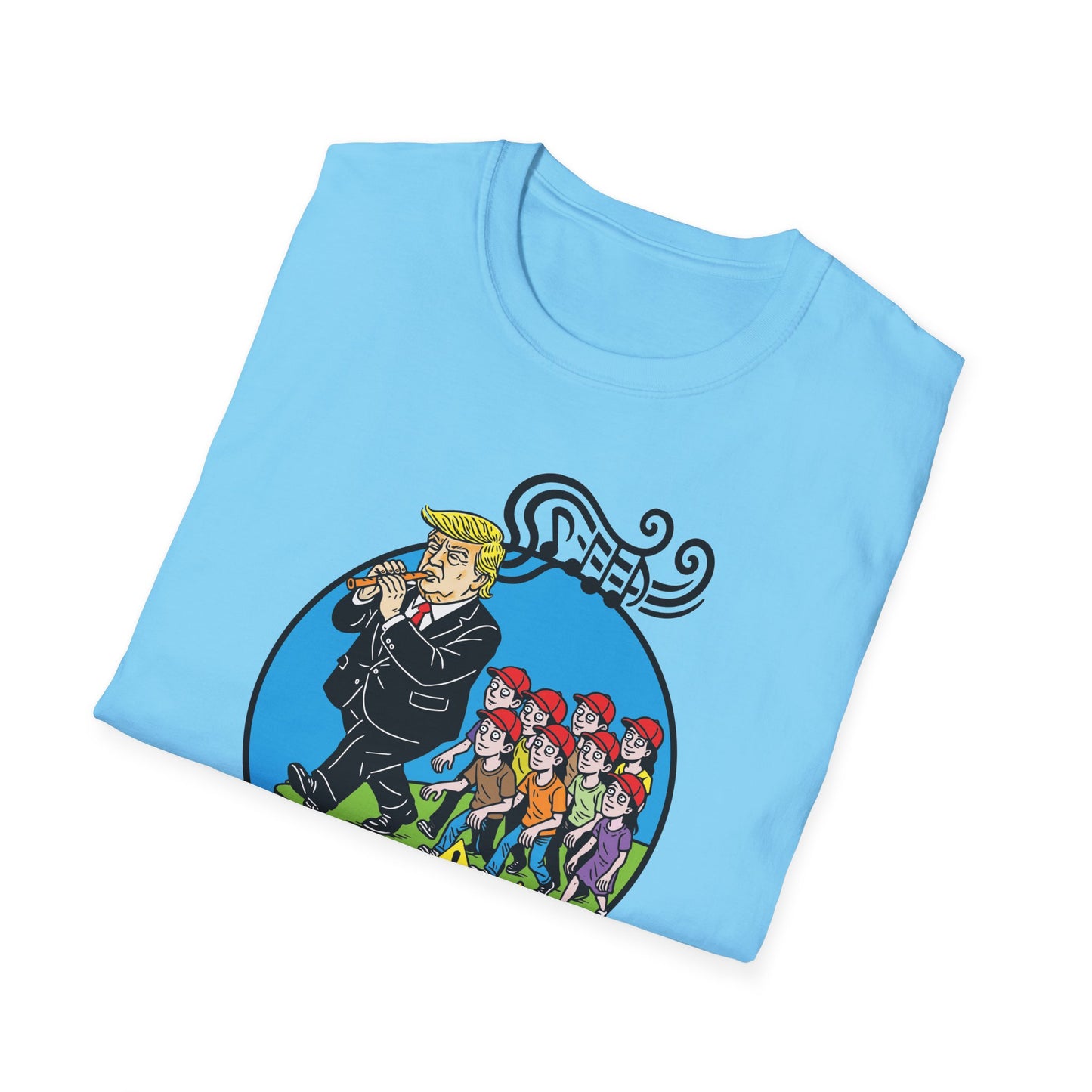 "Pied Piper Political Satire" Unisex Softstyle T-shirt