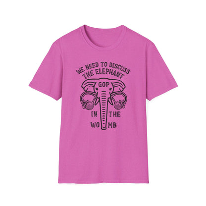 Elephant in the Womb / Pro-choice : Unisex Softstyle T-shirt