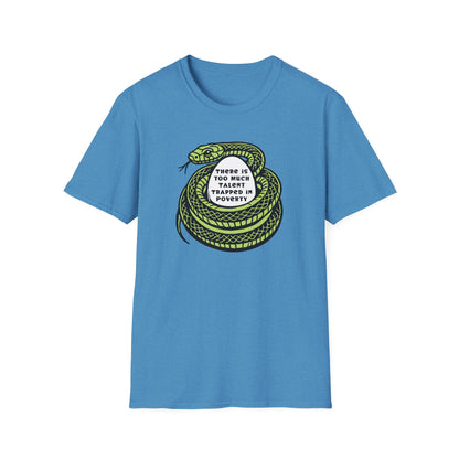 "Talent Trapped in Poverty" Unisex Softstyle T-shirt