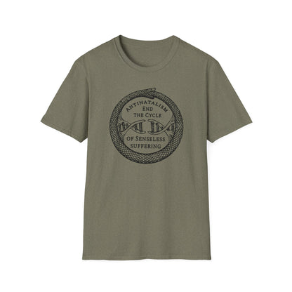 "End the Cycle of Senseless Suffering" Unisex Softstyle T-shirt