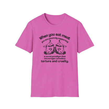 Animal Rights / Paradigm of Cruelty : Unisex Softstyle T-Shirt