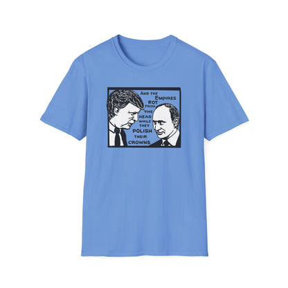 "No Kings - Trump and Putin Oligarch Parody" Unisex Softstyle T-shirt