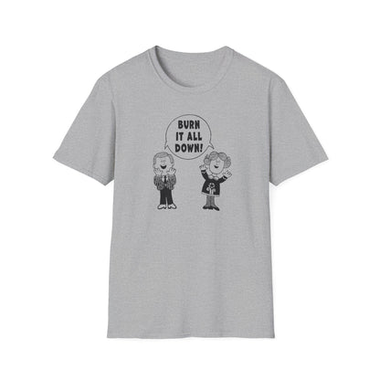 Burn it All Down / Symbolic Renewal : Unisex Softstyle T-shirt