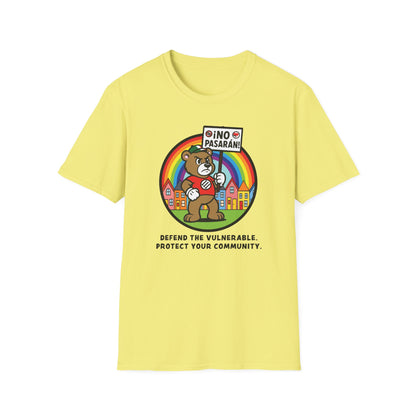 Anti-Fascist Community Pride : Unisex Softstyle T-Shirt