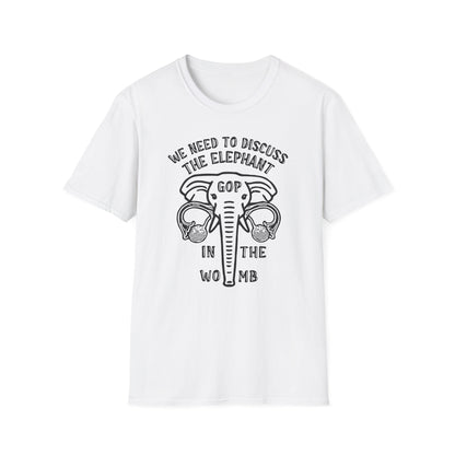 Elephant in the Womb / Pro-choice : Unisex Softstyle T-shirt