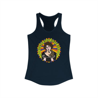 Women Must Serve Men : Women's Racerback Tank Top