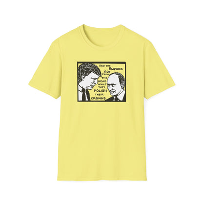 No Kings / Trump and Putin Oligarch Parody : Unisex Softstyle T-shirt