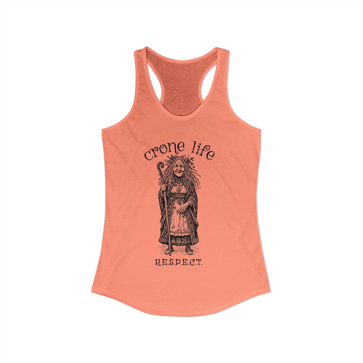 Women's "Crone Life" Racerback Tank
