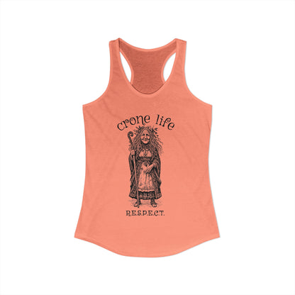 Women's "Crone Life" Racerback Tank
