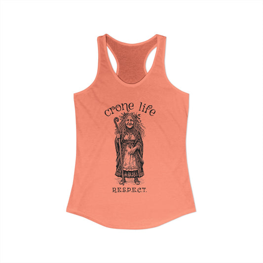 Women's "Crone Life" Racerback Tank