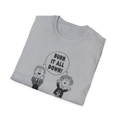 Burn it All Down / Symbolic Renewal : Unisex Softstyle T-shirt