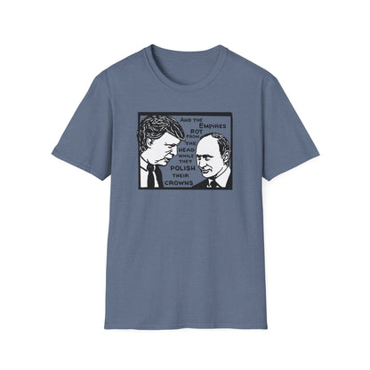 "No Kings - Trump and Putin Oligarch Parody" Unisex Softstyle T-shirt