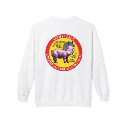 Animal Farm Orwellian Nightmare – Political Satire : Unisex  Sweatshirt with Double-Sided Design
