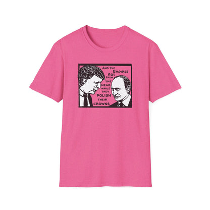 "No Kings - Trump and Putin Oligarch Parody" Unisex Softstyle T-shirt