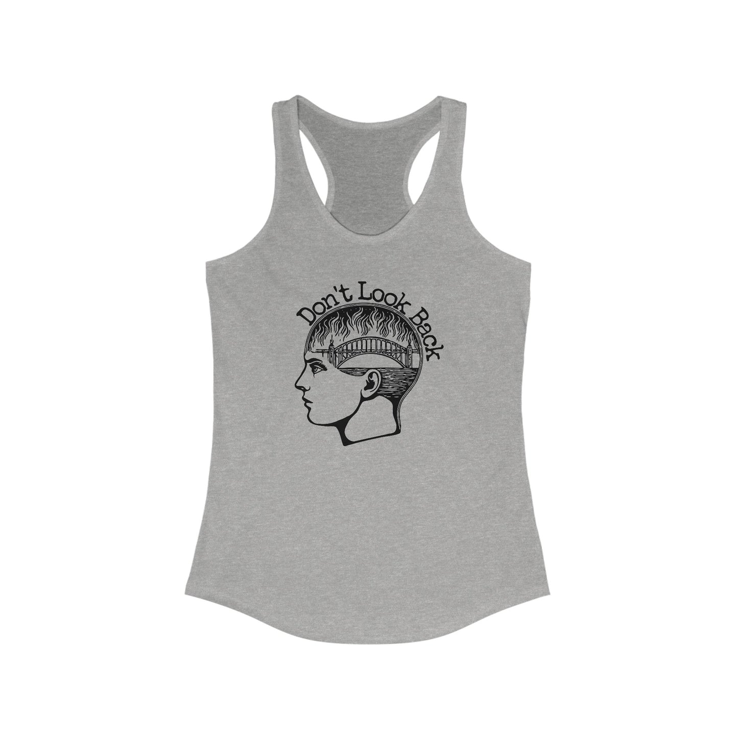 Burning Bridges : Women's Racerback Tank Top
