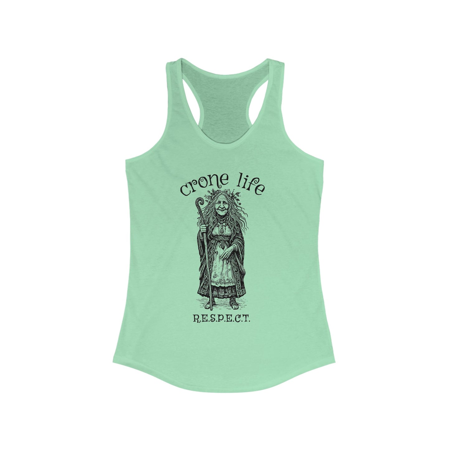 Women's "Crone Life" Racerback Tank