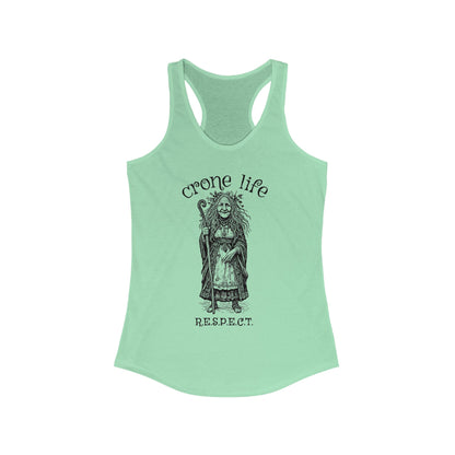 Women's "Crone Life" Racerback Tank