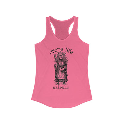 Women's "Crone Life" Racerback Tank