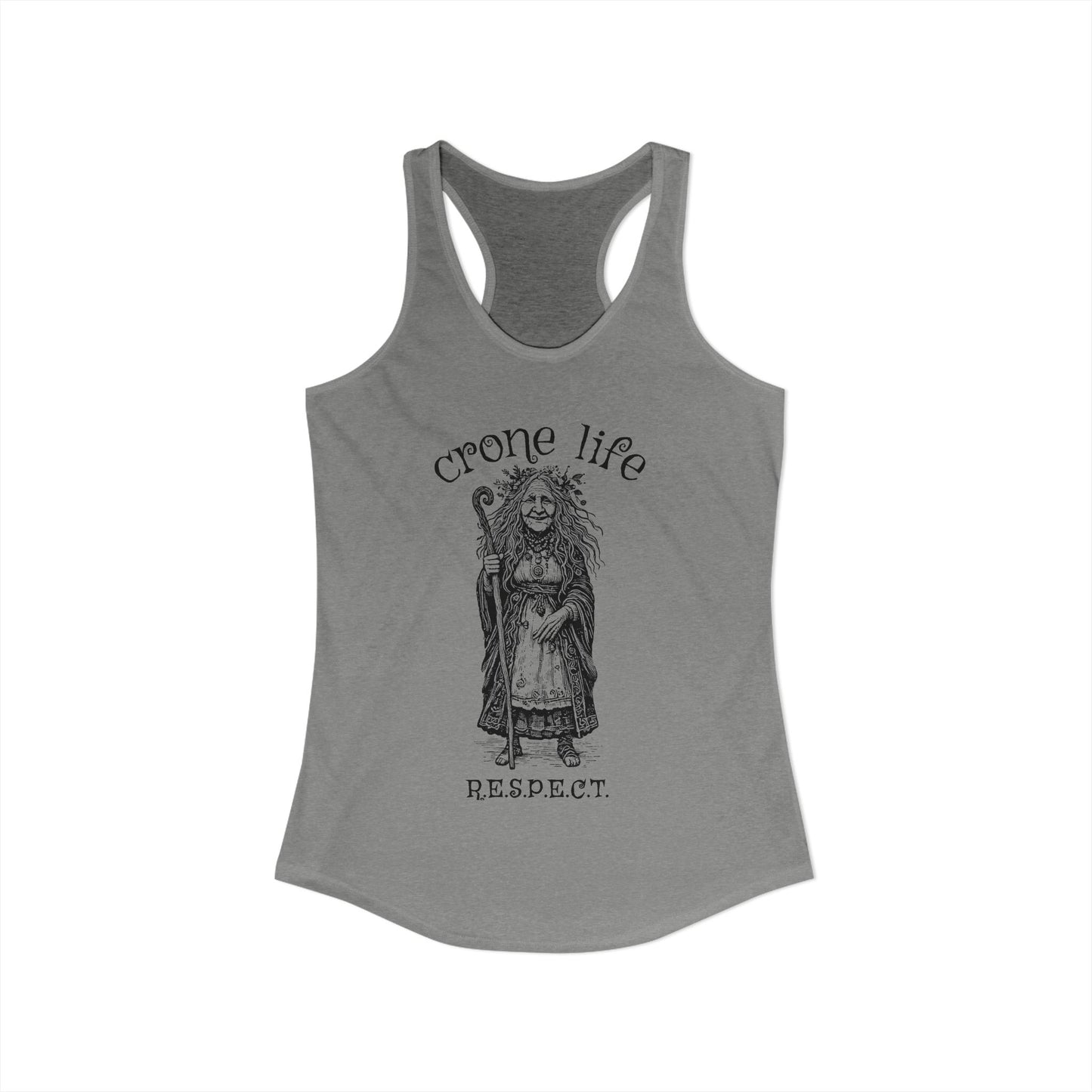 Women's "Crone Life" Racerback Tank