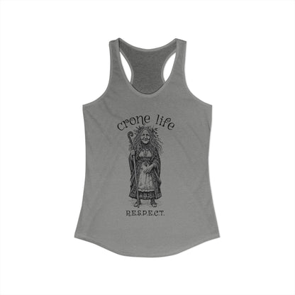 Women's "Crone Life" Racerback Tank
