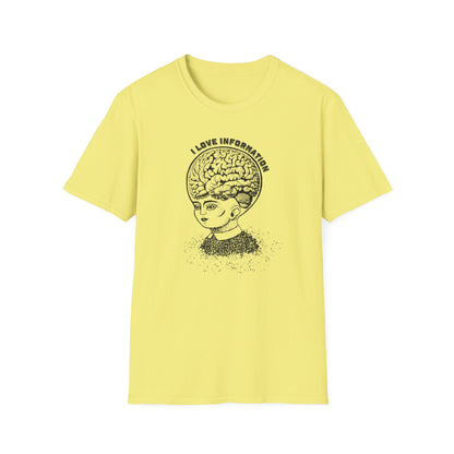 "I Love Information" Unisex Softstyle T-shirt