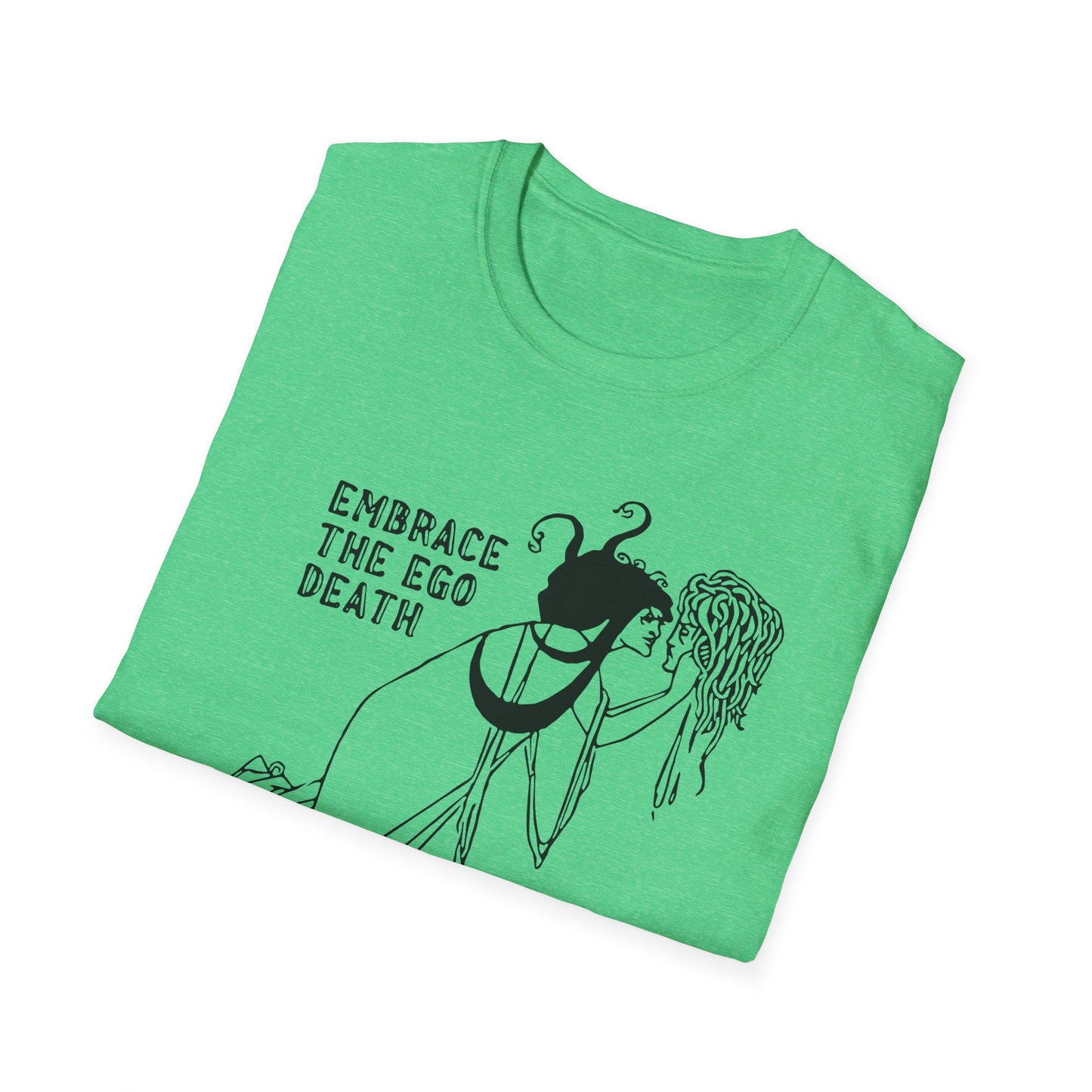 Embrace the Ego Death : Unisex Softstyle T-Shirt - Perfect for Self-Discovery and Mindfulness