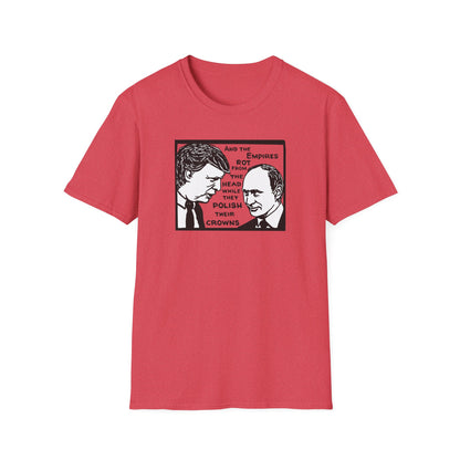 No Kings / Trump and Putin Oligarch Parody : Unisex Softstyle T-shirt