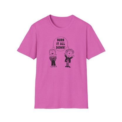 Burn it All Down / Symbolic Renewal : Unisex Softstyle T-shirt