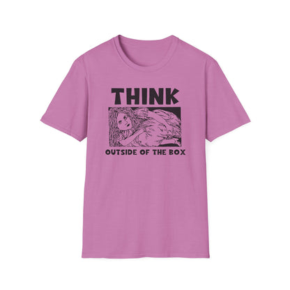 Think Outside of the Box : Unisex Softstyle T-Shirt