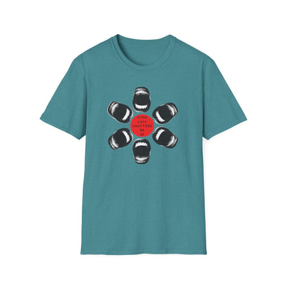 Protester Good Luck Shutting Me Up Unisex Softstyle T-shirt