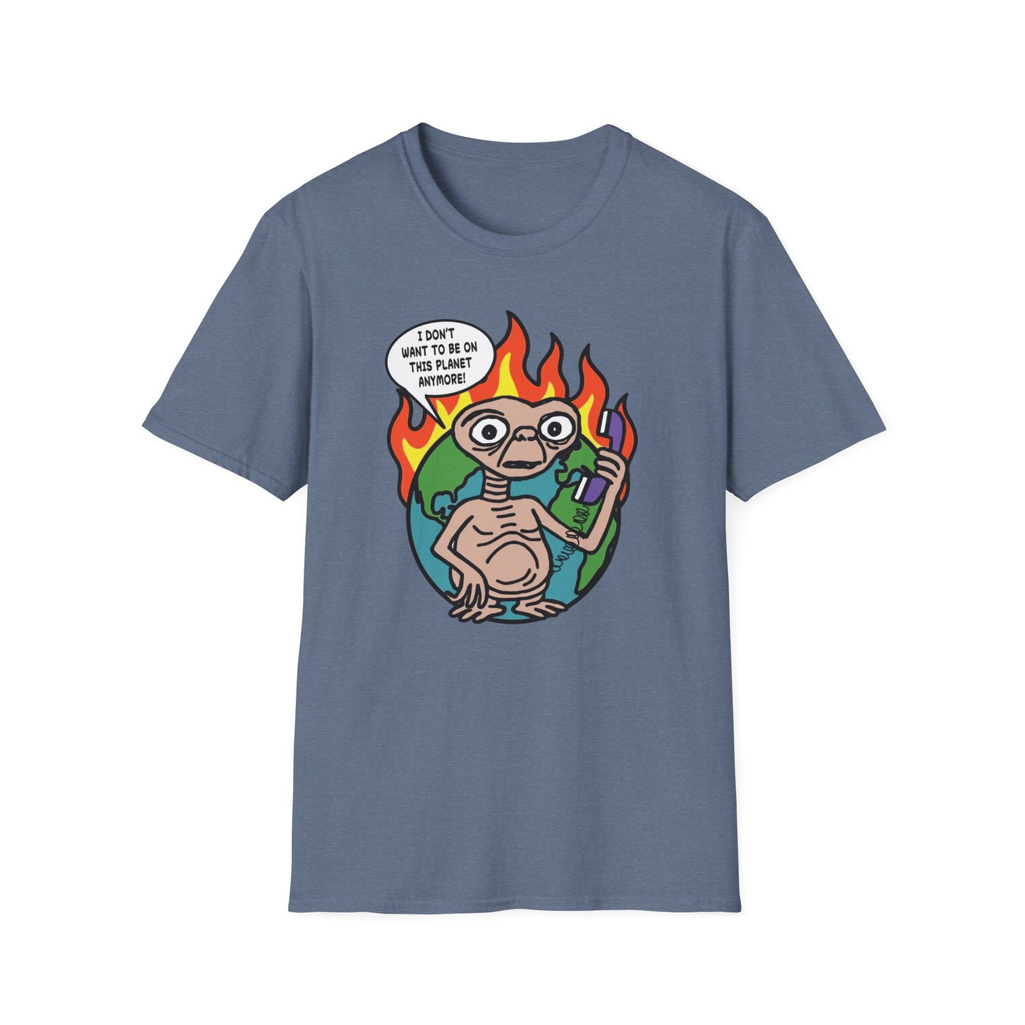 Retro 80's Pop Culture / Phone Home Unisex Softstyle Tee