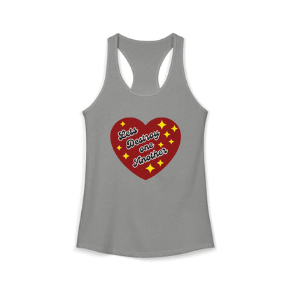 Let's Destroy One Another : Women's Racerback Tank Top