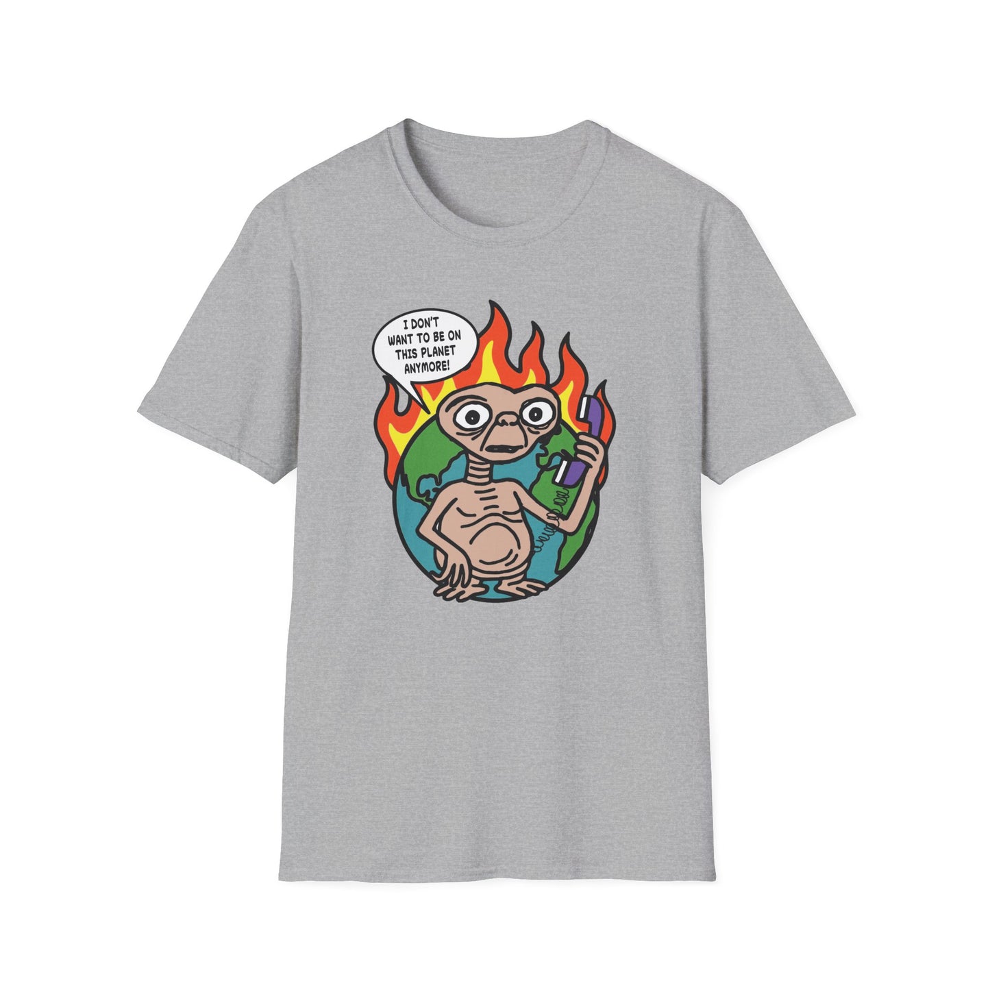 Retro 80's Pop Culture / Phone Home Unisex Softstyle Tee