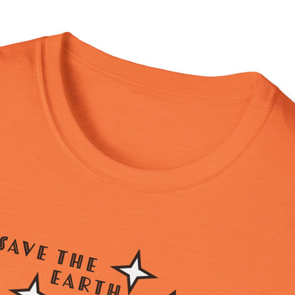 "Save the Earth" Anti-natalist Unisex Softstyle T-shirt