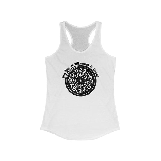 Whenever O'Clock : Womens Racerback Tank Top