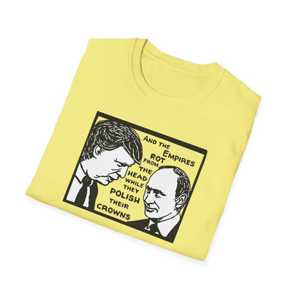 No Kings / Trump and Putin Oligarch Parody : Unisex Softstyle T-shirt