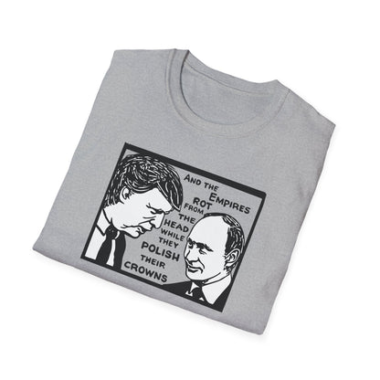 No Kings / Trump and Putin Oligarch Parody : Unisex Softstyle T-shirt