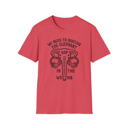 Elephant in the Womb / Pro-choice : Unisex Softstyle T-shirt