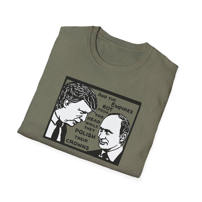 No Kings / Trump and Putin Oligarch Parody : Unisex Softstyle T-shirt
