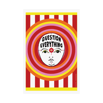 Question Everything Poster – 24x36 Matte Wall Art for Bold Thinkers