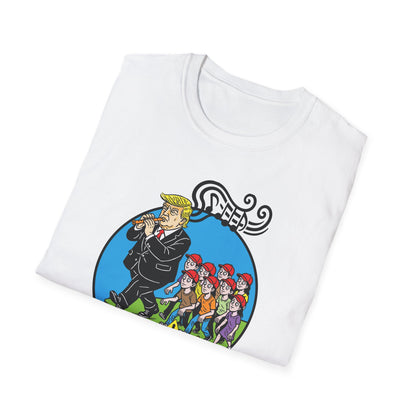 "Pied Piper Political Satire" Unisex Softstyle T-shirt