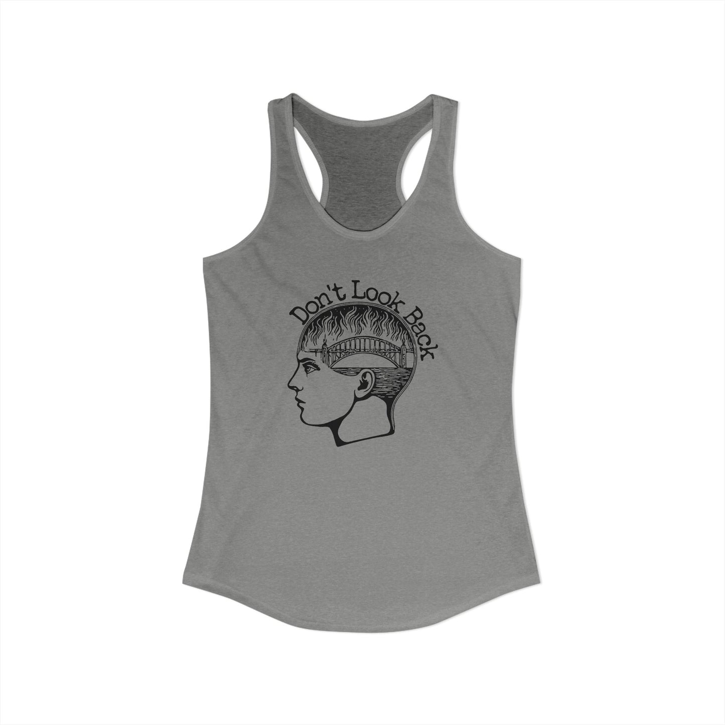 Burning Bridges : Women's Racerback Tank Top