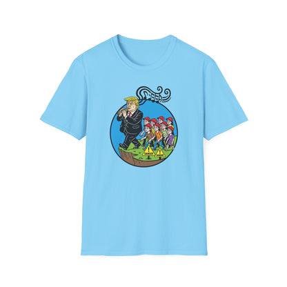 "Pied Piper Political Satire" Unisex Softstyle T-shirt