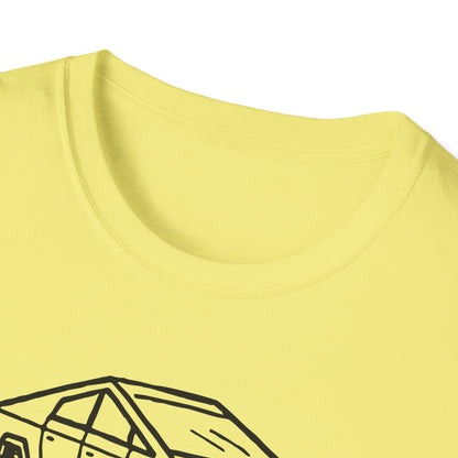 Grab him by the TESLAcles / Misogyny and Oligarchy : Unisex Softstyle T-shirt