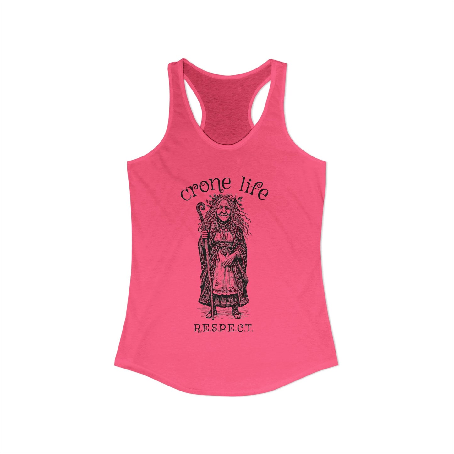 Women's "Crone Life" Racerback Tank