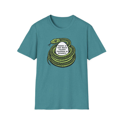 "Talent Trapped in Poverty" Unisex Softstyle T-shirt