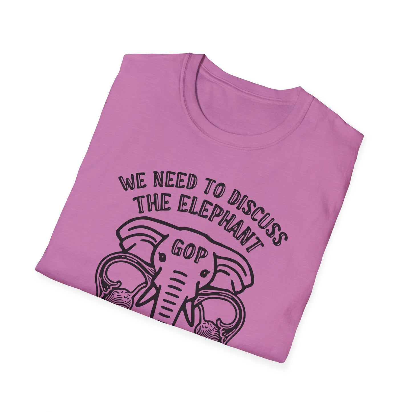 Elephant in the Womb / Pro-choice : Unisex Softstyle T-shirt